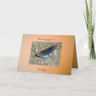 Cartão Pensando em você... Fondly.