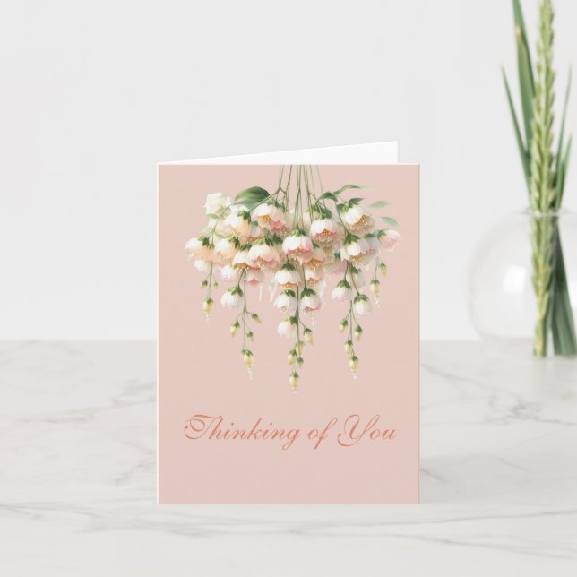 Cartão Pensando em você na dança da ventoinha geminada (Frente)