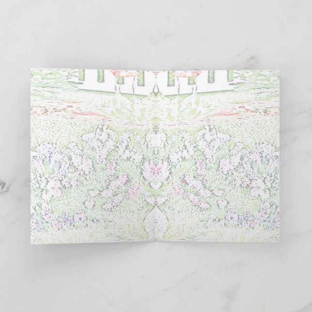 Cartão Pensando em você Pastel do Jardim Chartreux (Interior)