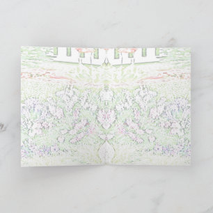 Cartão Pensando em você Pastel do Jardim Chartreux