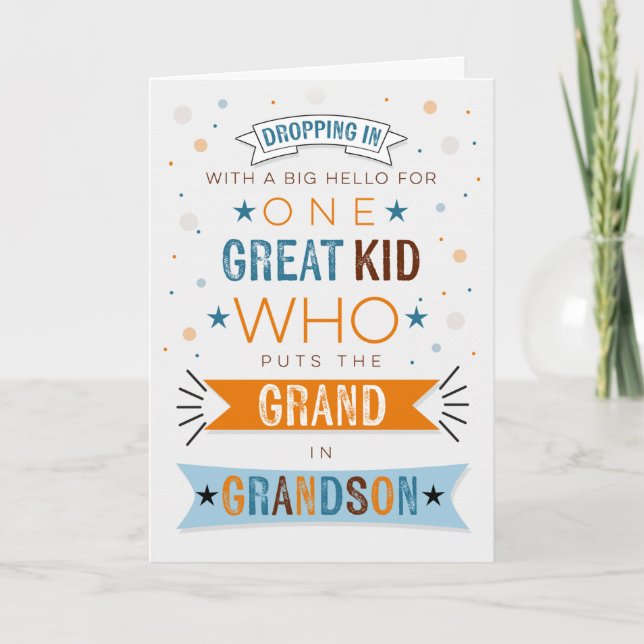 Cartão Pensando em você pelo Jovem Neto Azul (Frente)