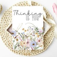 Pensando em você Primavera Wildflower Card