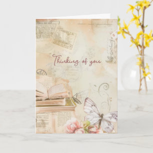 Cartão Pensando em Você Sonho Vintage 