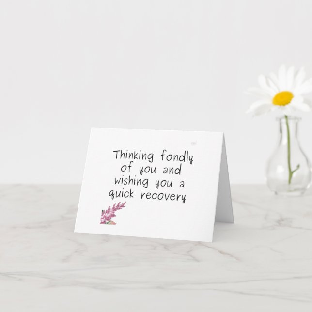 CARTÃO PENSANDO FONDAMENTE EM "VOCÊ" FICA BEM EM BREVE (Planta pequena)