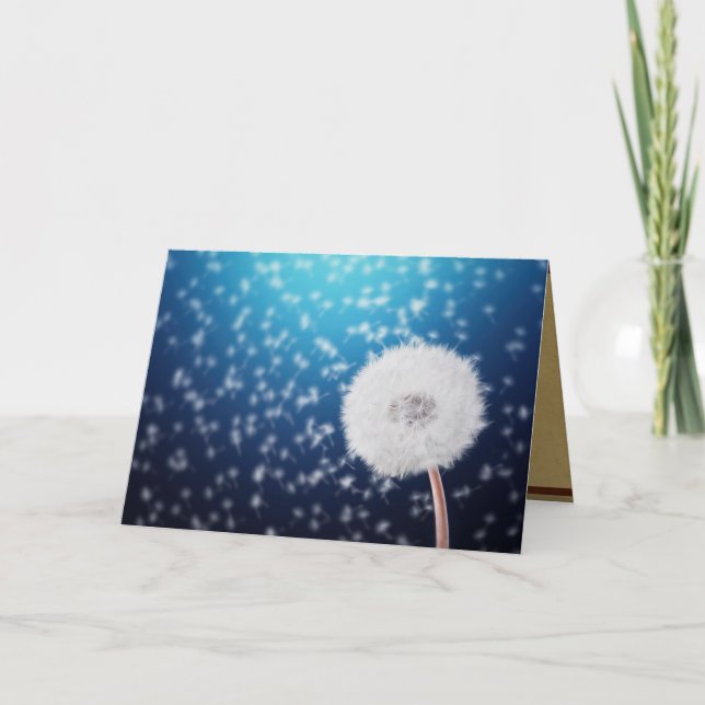 Cartão Pensando no seu destino de paz do Destino da Natur (Frente)