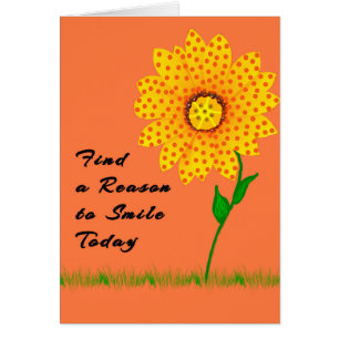 Cartão Pensar em você é uma razão para sorrir