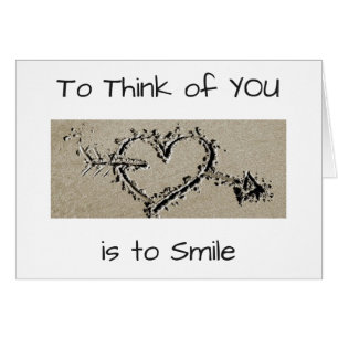 CARTÃO PENSAR EM VOCÊ ME FAZ SORRIR