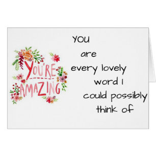 CARTÃO PENSAR QUE VOCÊ ME FAZ SORRIR-U É INCRÍVEL