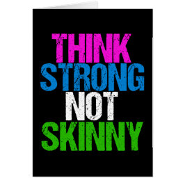 Cartão Pense em uma placa de Malhação Inspiracional não m