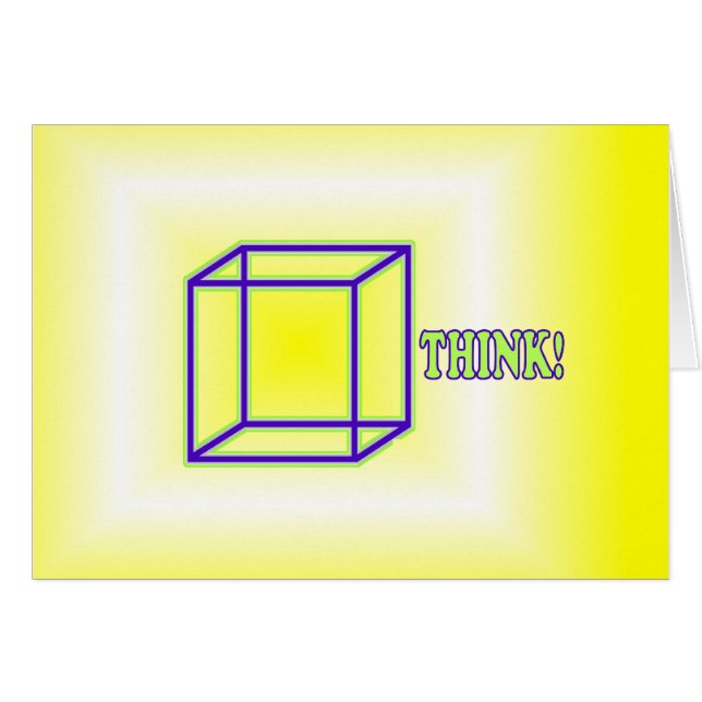 Cartão Pense fora da caixa! (Frente Horizontal)