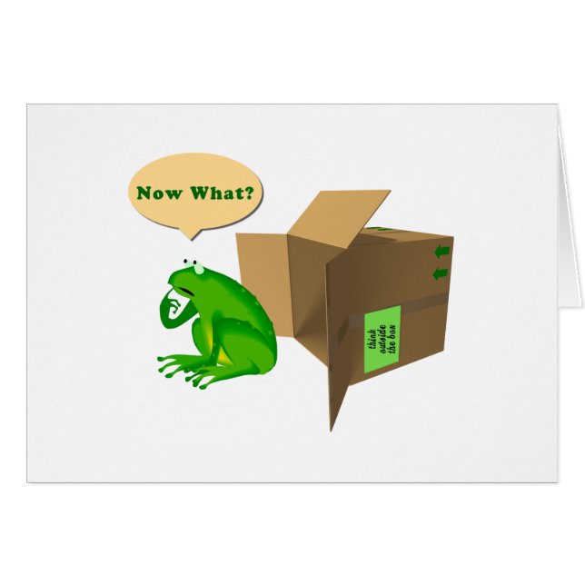 Cartão Pense Fora Da Caixa (Frente Horizontal)