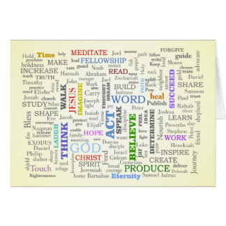 Cartão Pense nestas coisas