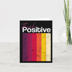 Cartão Pense no & positivo; Inspire as aspas no Co