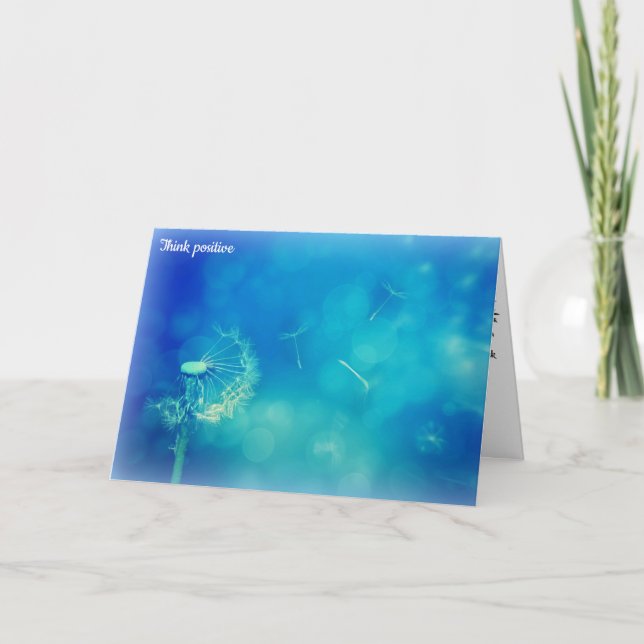 Cartão Pense positivo (Frente)