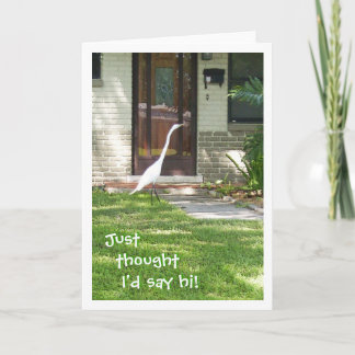 Cartão Pensei em dizer oi!