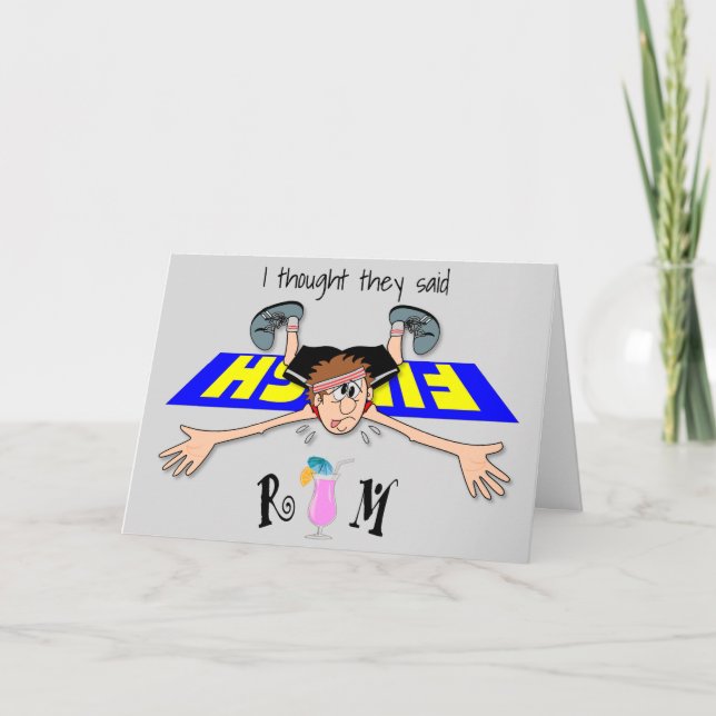 Cartão Pensei Que Dissessem Rum. (Frente)