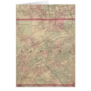 Cartão Pensilvânia e Nova Jersey