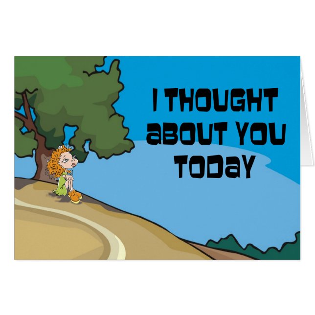 Cartão Pensou Em Você (Frente Horizontal)