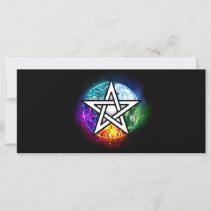 Cartão Pentagrama do Wiccan