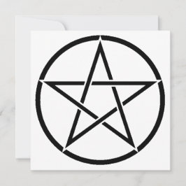 Cartão Pentagrama do Wiccan