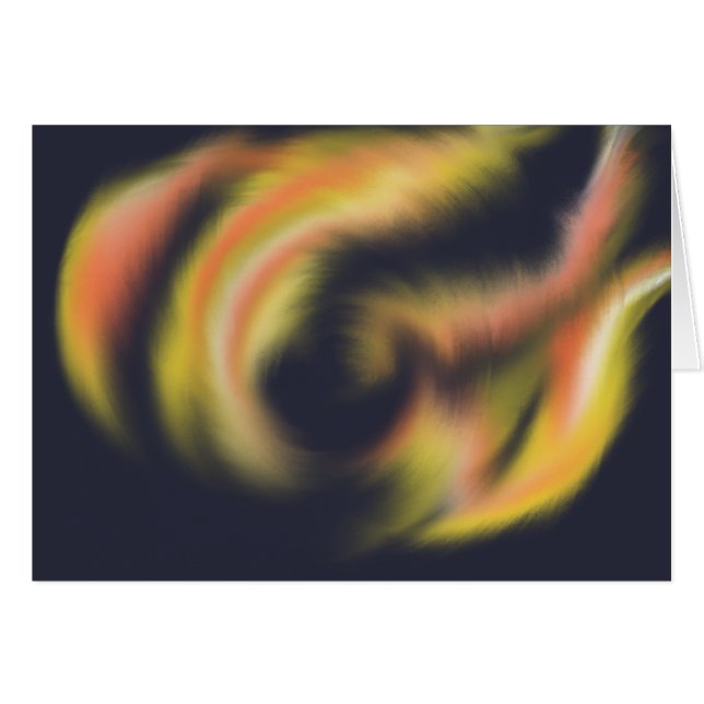 Cartão Pentecostes Espírito Santo Fogo Culto Arte Cristã (Frente Horizontal)