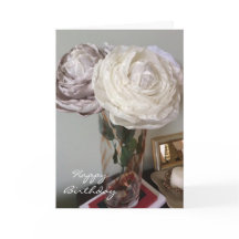 Peônias em um aniversário de Vase