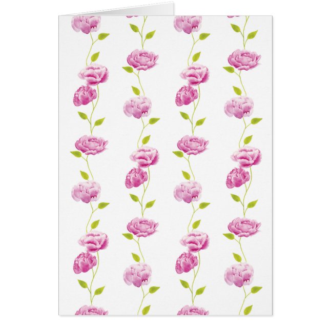 Cartão Peônias na Orangeria (Frente)