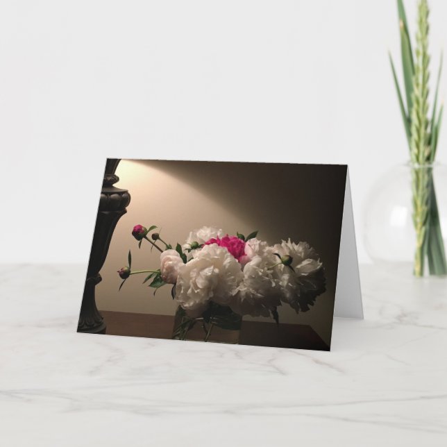 Cartão Peony, carta (Frente)