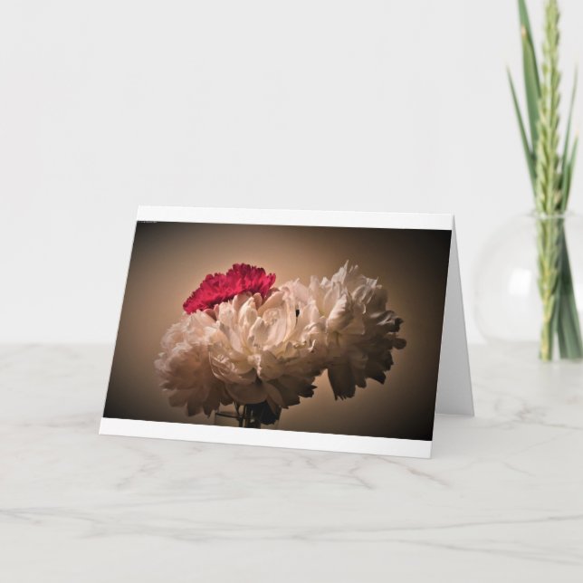 Cartão Peony, carta (Frente)