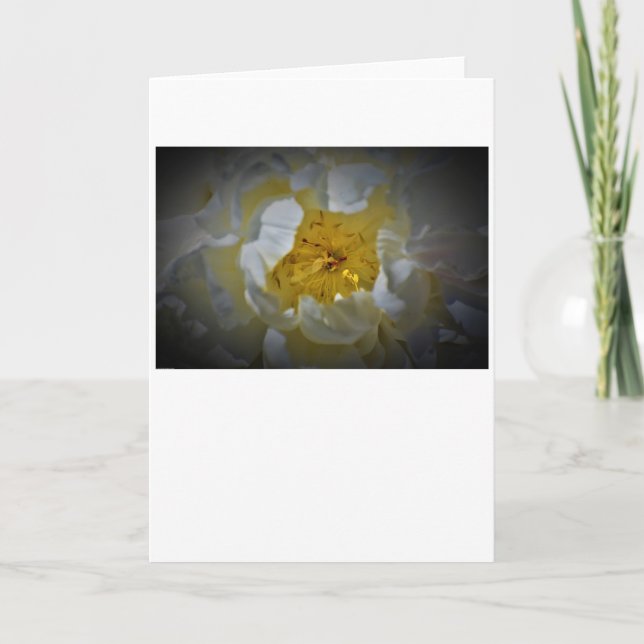 Cartão Peony, carta (Frente)