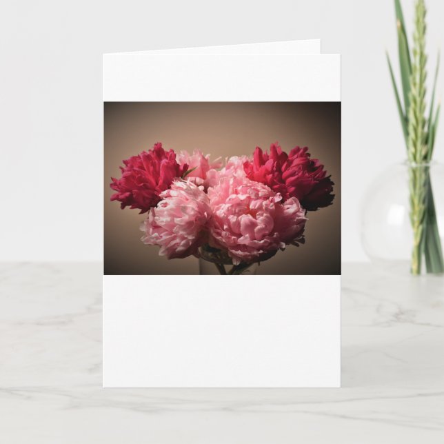 Cartão Peony, carta (Frente)