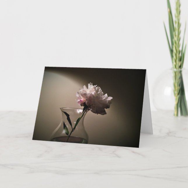 Cartão Peony, carta (Frente)