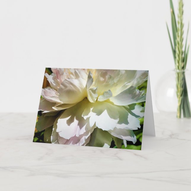 Cartão Peony, carta (Frente)