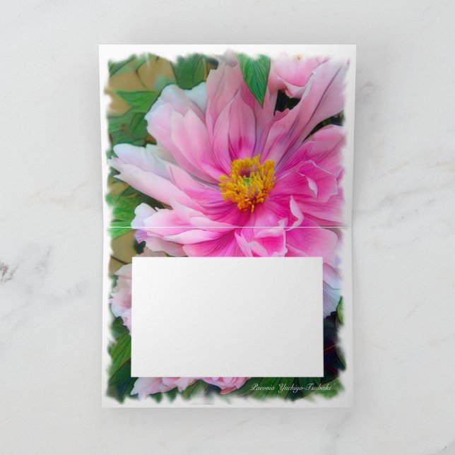 Cartão Peony [Cartão de Saudação] カ ド (Interior)