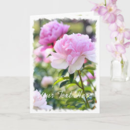 Cartão Peony chinês [Cartão de Saudação] カ ド