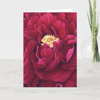 Cartão Peony Greeting Card
