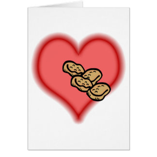 Cartão pepitas de galinha