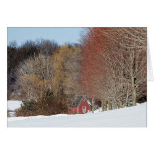 Cartão Pequena Casa Vermelha