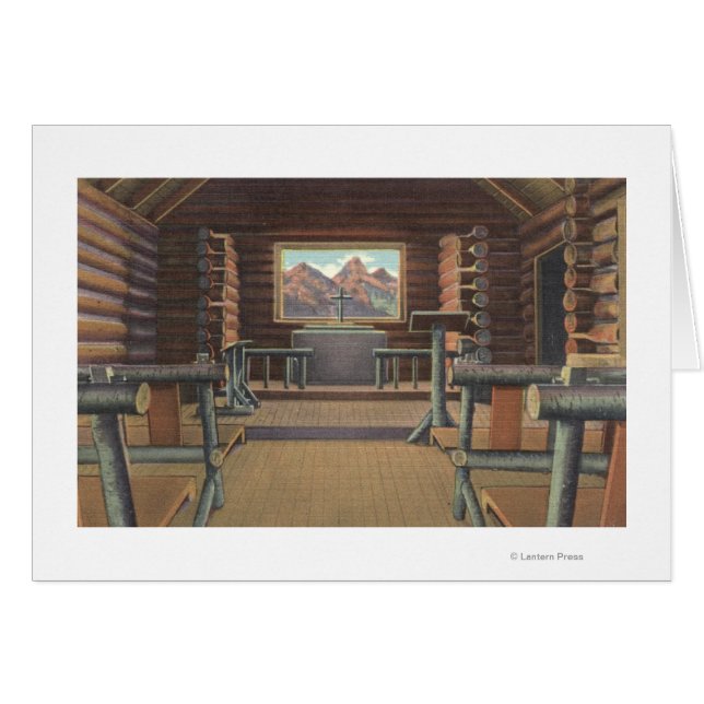 Cartão Pequena Igreja de Cais na Vista Cobra (Frente Horizontal)