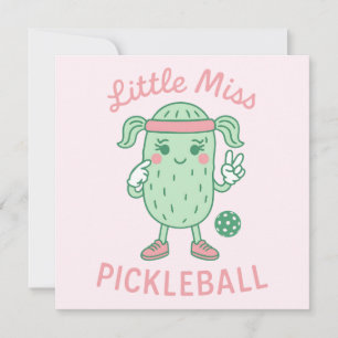 Cartão Pequena Miss Pickleball
