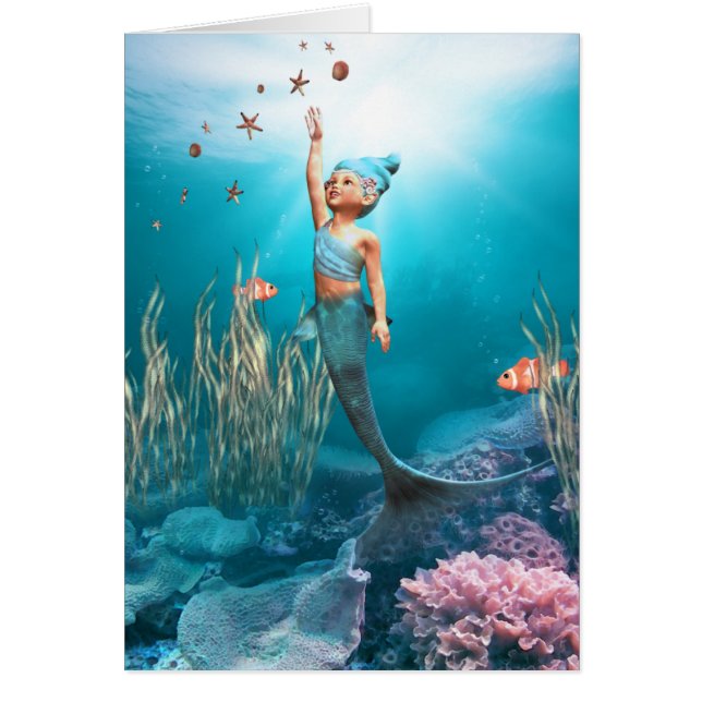 Cartão Pequena Sereia (Frente)