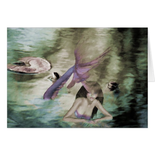 Cartão Pequena Sereia (Frente Horizontal)