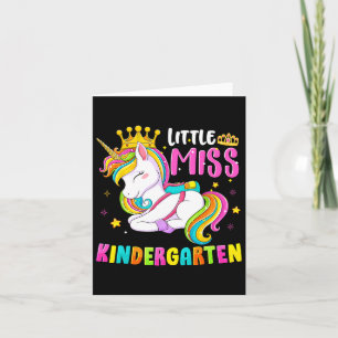 Cartão Pequena Srta. Kindergarten Ck Para A Escola Hello
