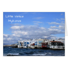 Cartão Pequena Veneza, Mykonos, Cíclades, Grécia
