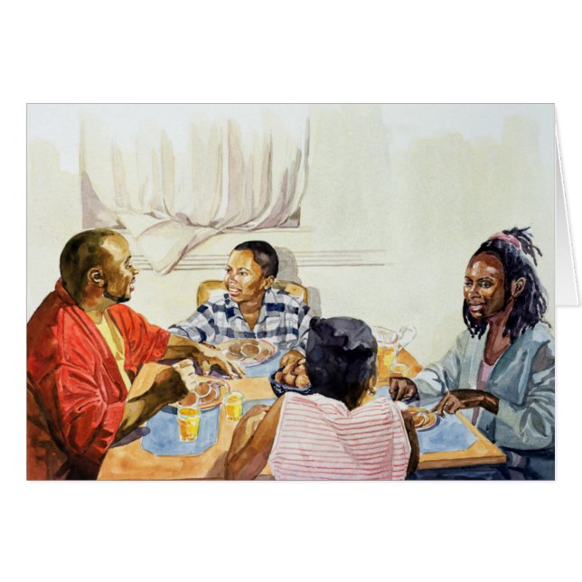 Cartão Pequeno almoço 2003 do fim de semana (Frente Horizontal)