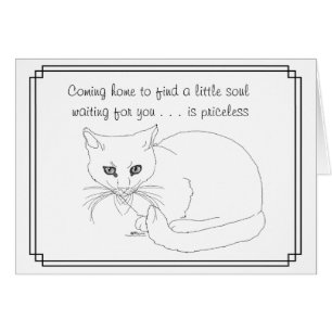 Cartão Pequeno Amigo Gato