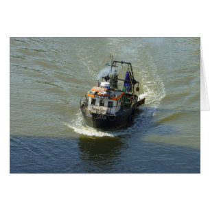 Cartão Pequeno Arrasto De Pesca