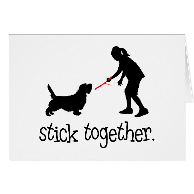 Cartão Pequeno Basset Griffon Vendeen (Frente Horizontal)