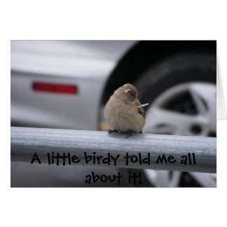 Cartão Pequeno Birdy (Personalizável!)