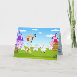 Cartão Pequeno Bo Peep Novas Crianças Divertidas Fábricas